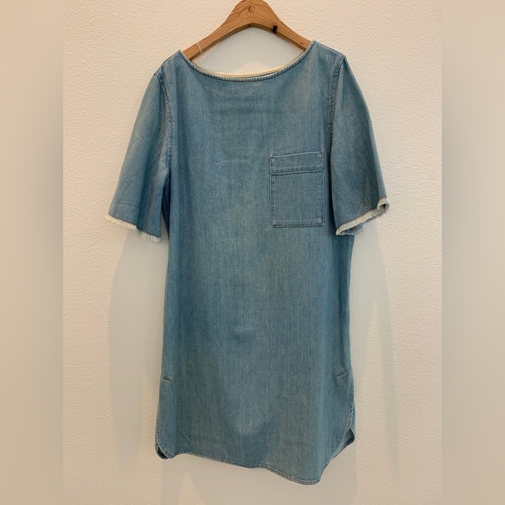 Adam et Rope Denim short sleeve dress